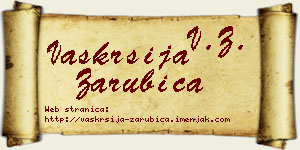 Vaskrsija Zarubica vizit kartica